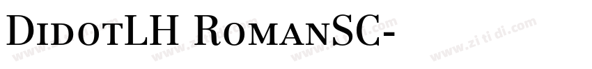 DidotLH RomanSC字体转换